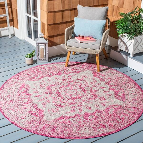 Shop Safavieh Courtyard Charmaine Indoor Outdoor Rug On Sale Overstock 27278341