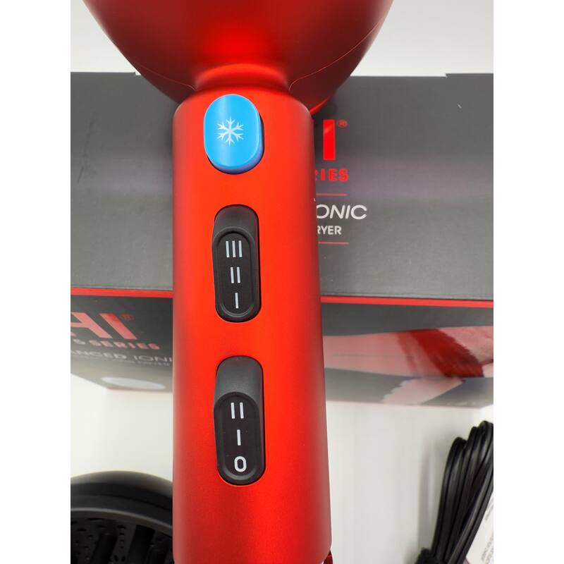 CHI 1875 Series Advanced Ionic Compact Hair Dryer Red