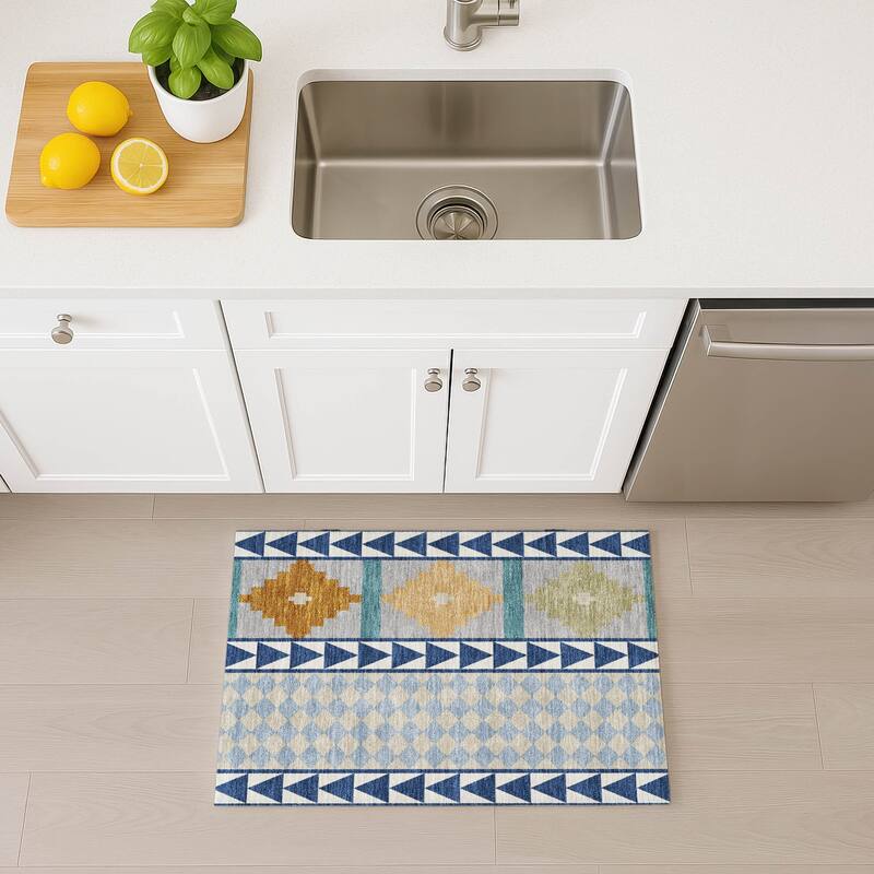 Machine Washable Indoor/ Outdoor Global Pima Chantille Rug