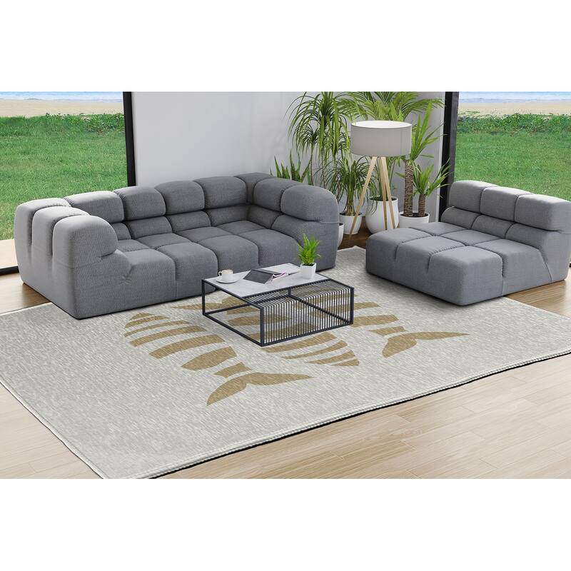 Puzzle Fish Nautical Chenille Rug