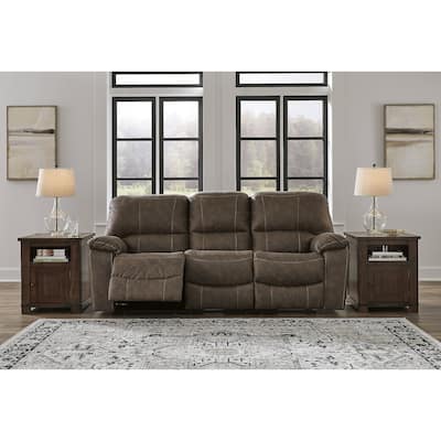 Signature Design by Ashley Kilmartin Brown Reclining Sofa - 89"W x 42"D x 42"H