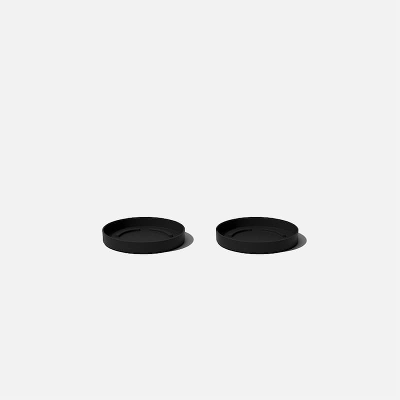 Veradek Mason Series Kona Planter Tray - 10 inch - 2 Pack - Black