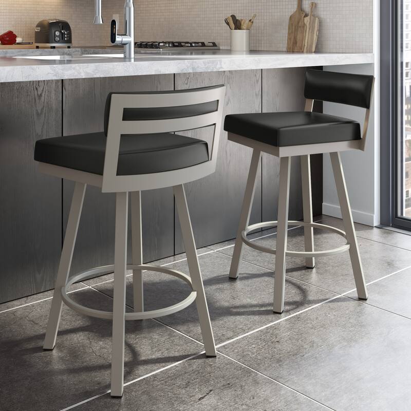Amisco Travis Swivel Counter and Bar Stool