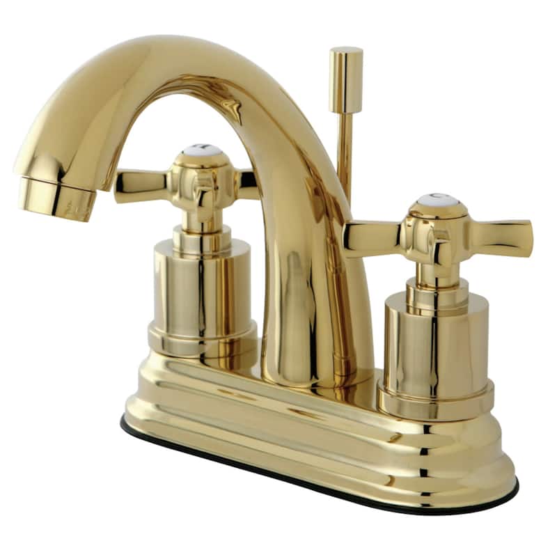 Kingston Brass Millennium Centerset Bathroom Faucet - Free Metal - Polished Brass