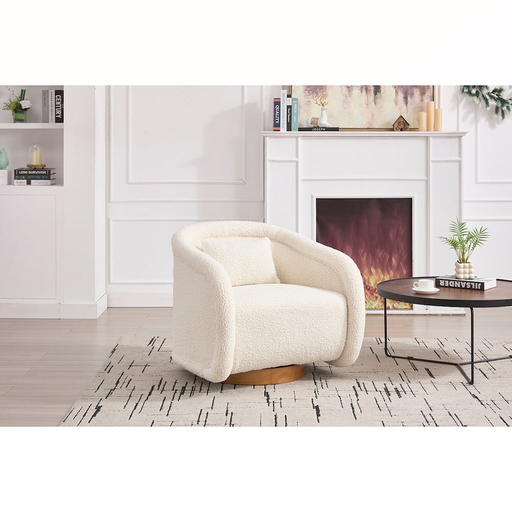 360-degree Teddy Swivel Barrel Chair