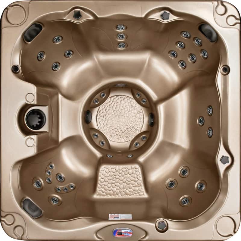 American Spas 7-Person 40-Jet Premium Acrylic Bench Spa Standard Hot Tub with Ozonator and 5.5kW Heater