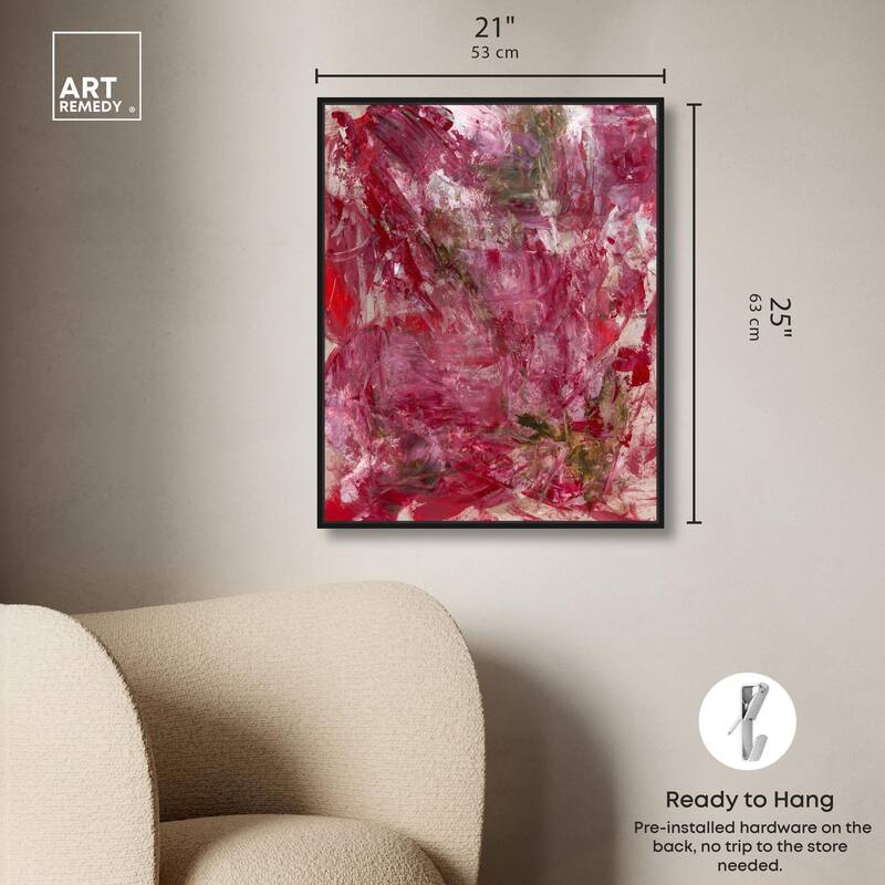 Shades of Red III Canvas by Art Remedy