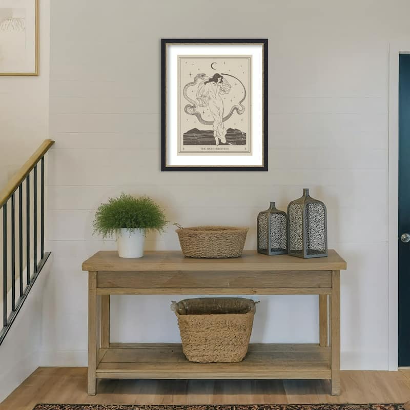 The High Priestess by Nktn Wood Framed Wall Art Print