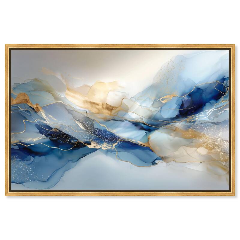 Postmodern Flow I Canvas by Art Remedy - Gold - 45" x 30"