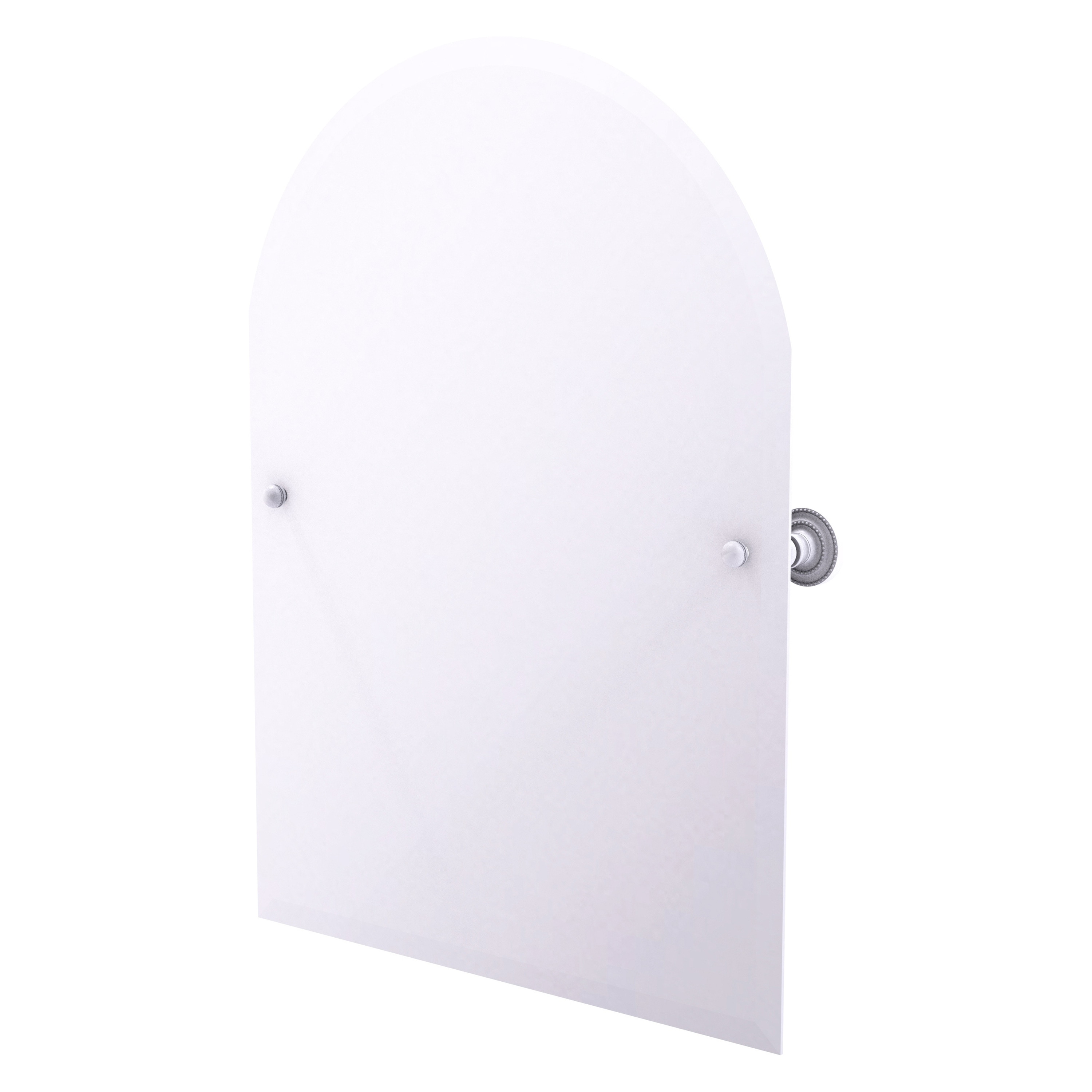 Allied Brass Frameless Arched Top Tilt Mirror with Beveled Edge