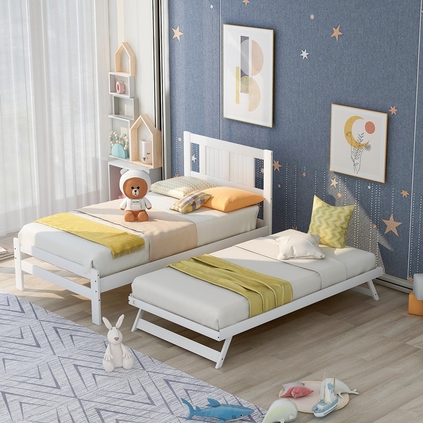 Adjustable trundle bed shop frame