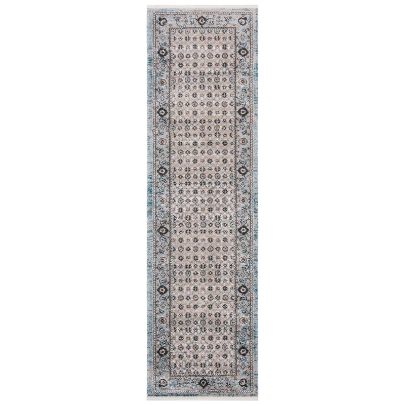 SAFAVIEH Shivan Tamuita Oriental Rug - 2'2" x 8' Runner - Grey/Blue