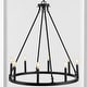 preview thumbnail 3 of 22, Gio Ring Iron Rustic Farmhouse LED Chandelier, by JONATHAN Y
