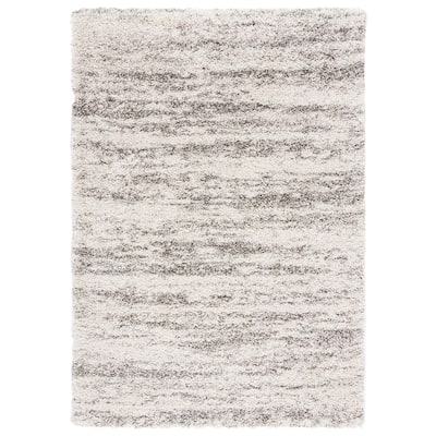 SAFAVIEH Hudson Shag Lulzime Modern Abstract 2-inch Thick Rug