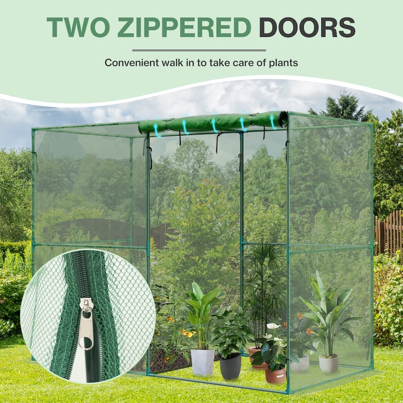 Aoodor 8'x4'x6' Crop Cage Plant Protection Netting Tent with Zipper