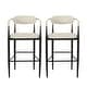 preview thumbnail 14 of 56, Christopher Knight Home Elmore Fabric and Iron 30 Inch Barstools (Set of 2)
