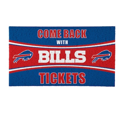 Buffalo Bills 28 in. x 16 in. PVC "Come Back With Tickets" Trapper Door Mat
