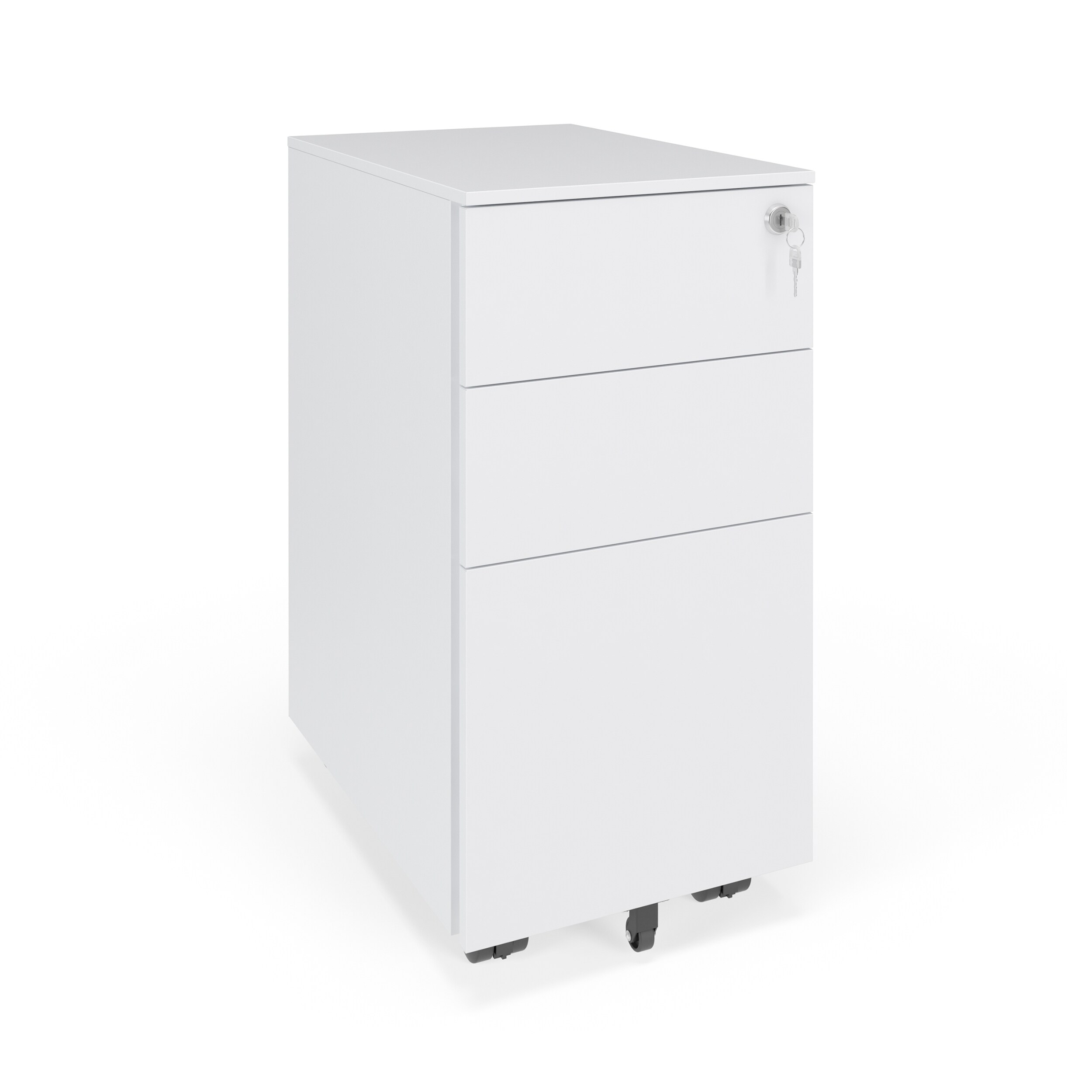 Hon Basyx Commercial Grade Modern Mobile Metal Pedestal Filing Cabinet Charcoal Slim Office Products Mobile File Cabinets