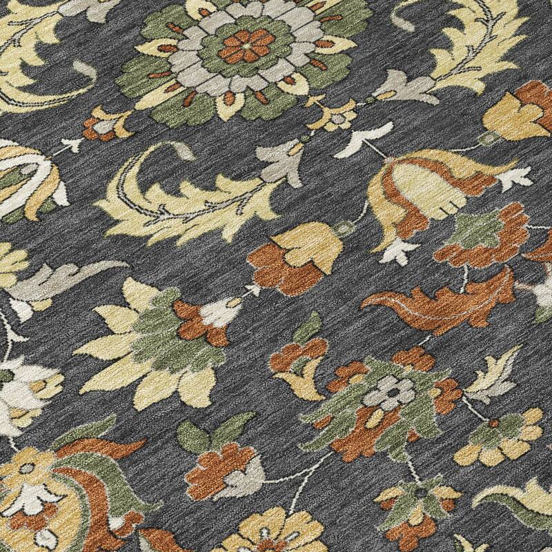 Machine Washable Indoor/ Outdoor Traditional Lanelle Chantille Rug