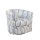 preview thumbnail 9 of 30, Marvel Traditional 360-degree Swivel Tub Chair Blue