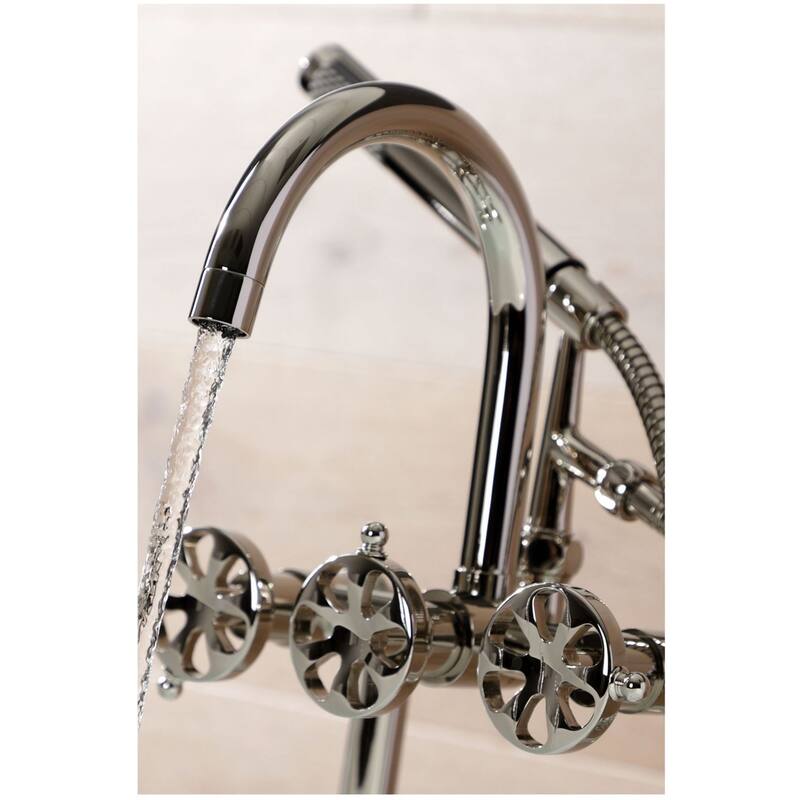 Kingston Brass AE810.RX Belknap Deck Mounted Tub Filler with Built-In