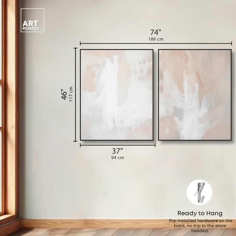 Opalescent Hues I Canvas Set of 2 by Art Remedy