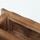 preview thumbnail 4 of 9, 70.86" Solid Wood Sofa Console Table with Open Storage Shelves & Wavy Edge Designs