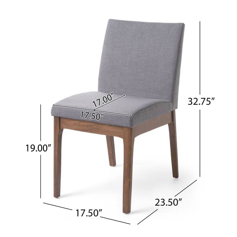 5-Piece Solid Wood Dining Table Set with 4 Upholstered Chairs