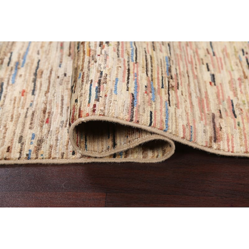 Contemporary Gabbeh Kashkoli Area Rug Wool Hand-knotted Foyer Carpet - 2'7" x 3'10"