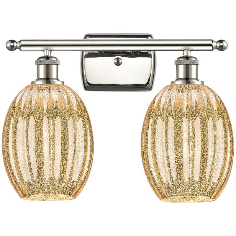 Innovations Lighting 516-2W-12-17 Preston Vanity Preston 2 Light 17" - Polished Nickel / Mercury