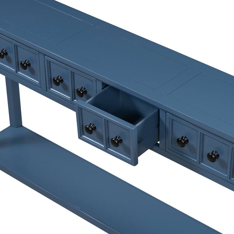Multi-drawer entry console table