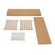 preview thumbnail 37 of 38, Linon Josie Backless Wooden Nook with Cushion Set