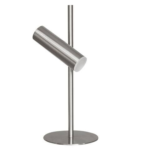 6W Table Lamp, Satin Chrome with Frosted Acrylic Diffuser