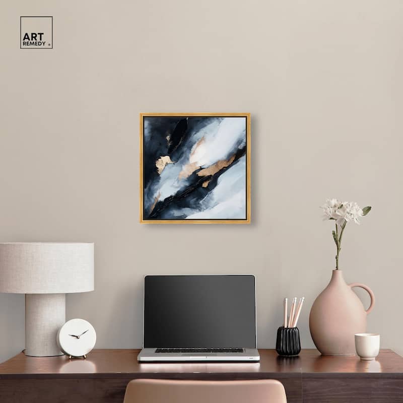 Golden Spark I Canvas by Art Remedy