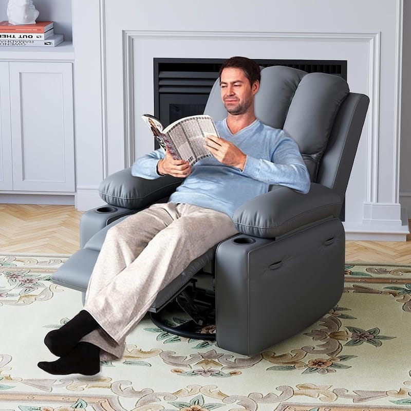 Oversize Manual Recliner Sofa Chair for Living Room, Bedroom and Nursery