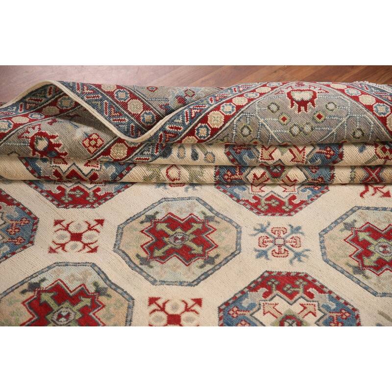 All-Over Kazak Oriental Area Rug Handmade Wool Carpet - 8'3" x 11'3"