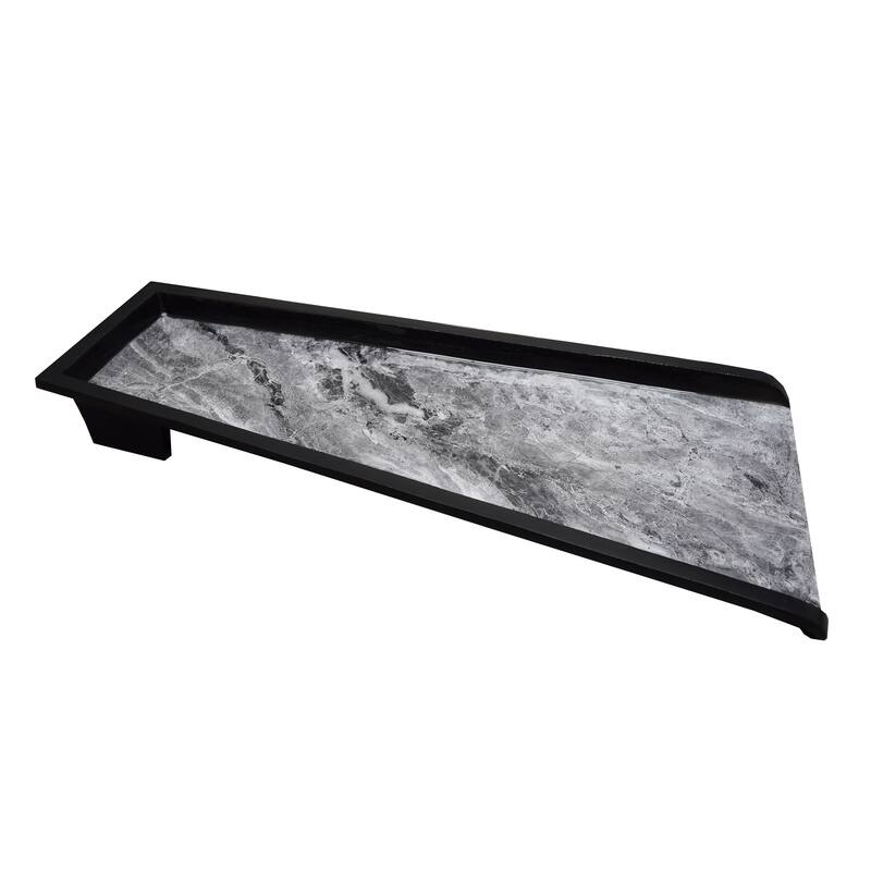 Faux Marble Cast Aluminum Downspout Gutter 24 in. Splash Block