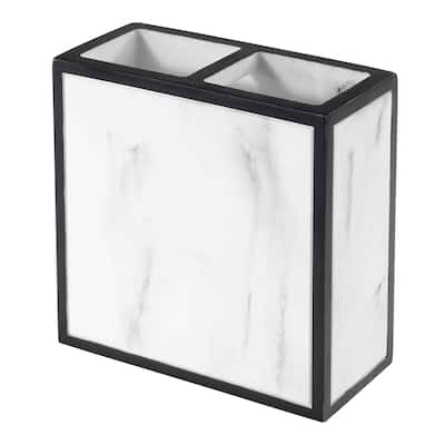 Avanti Linens Jasper Toothbrush Holder - White - Toothbrush Holder