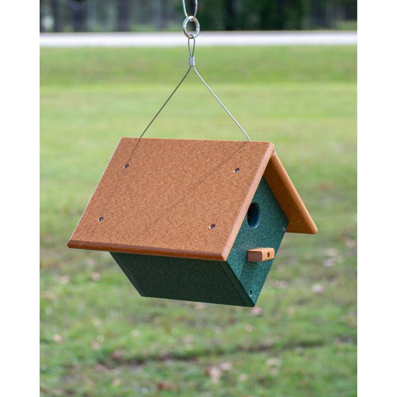 OUTDOOR LEISURE PRODUCTS Model GM32TGC Wren or Chickadee Bird House Made of High Density Poly Resin