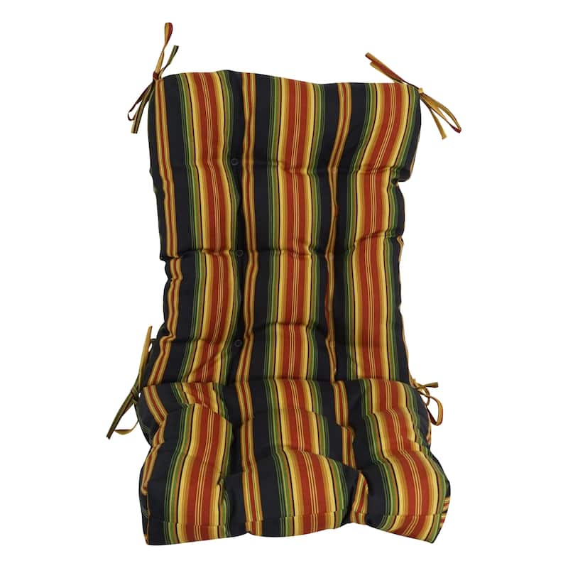 Multi-section Tufted Outdoor Seat/Back Chair Cushion (Multiple Sizes)