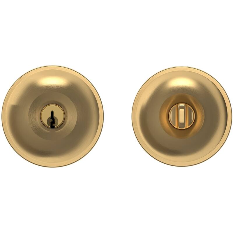 Baldwin Modern Style Keyed Entry Door Knob Set with Modern Rosette and
