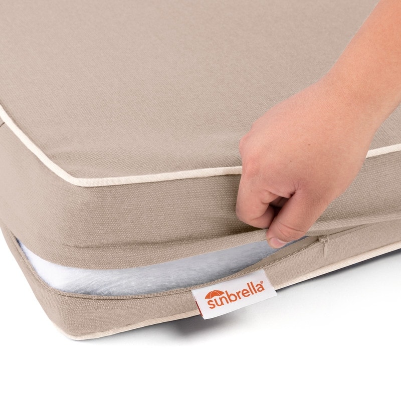 Sunbrella Contrast Corded Deep Seat Cushion by Austin Horn Classics
