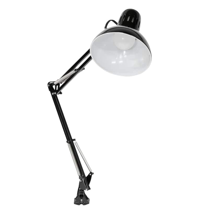 Studio Designs Swing Arm Desk Lamp with LED Bulb and Clamp Base