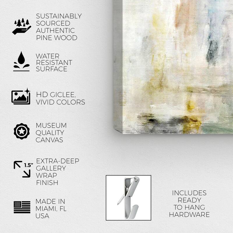 Wynwood Studio Canvas Abstract Flowing Canvas White and Modern & Contemporary Wall Art Canvas Print