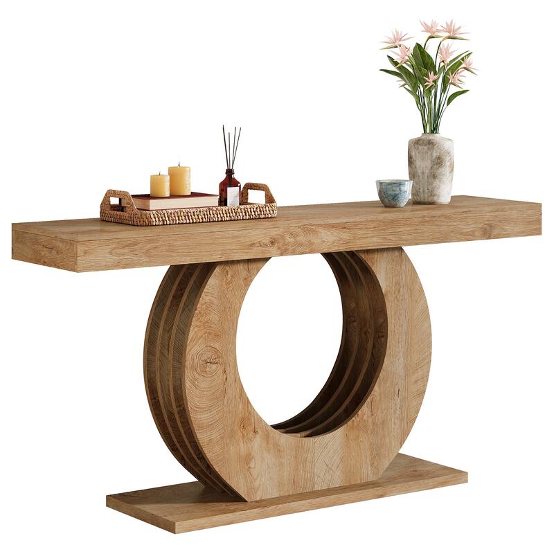 63" Console Table, Long Sofa Entryway Accent Table, Living Room Hallway Behind Sofa Table