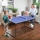 preview thumbnail 7 of 5, Professional Table Tennis Tables,Indoor/Outdoor Portable Ping Pong Table Game with Net,2 Table Tennis Paddles and 3 Balls