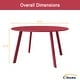 preview thumbnail 11 of 33, Clihome Weather Resistant Round Steel Patio Large Coffee Table