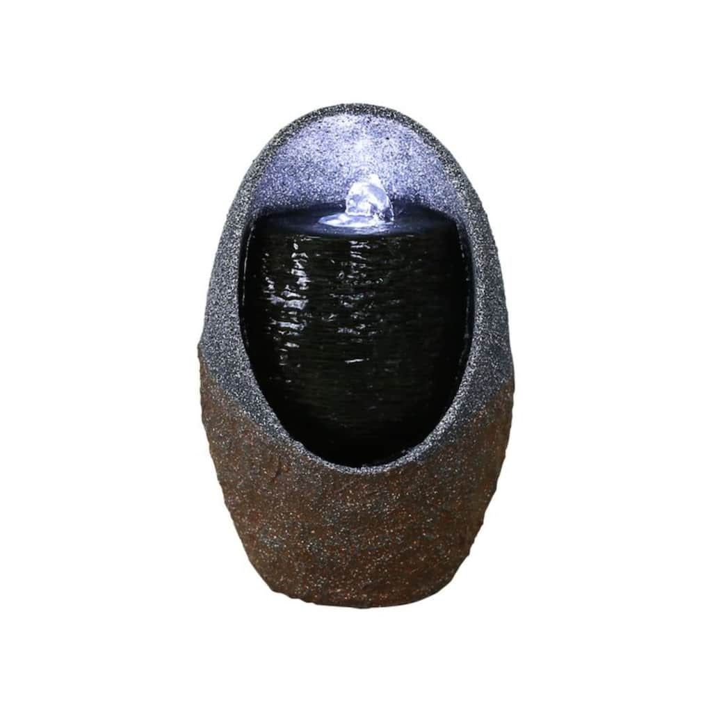 11" LED Lighted Bubbling Water Tabletop Fountain