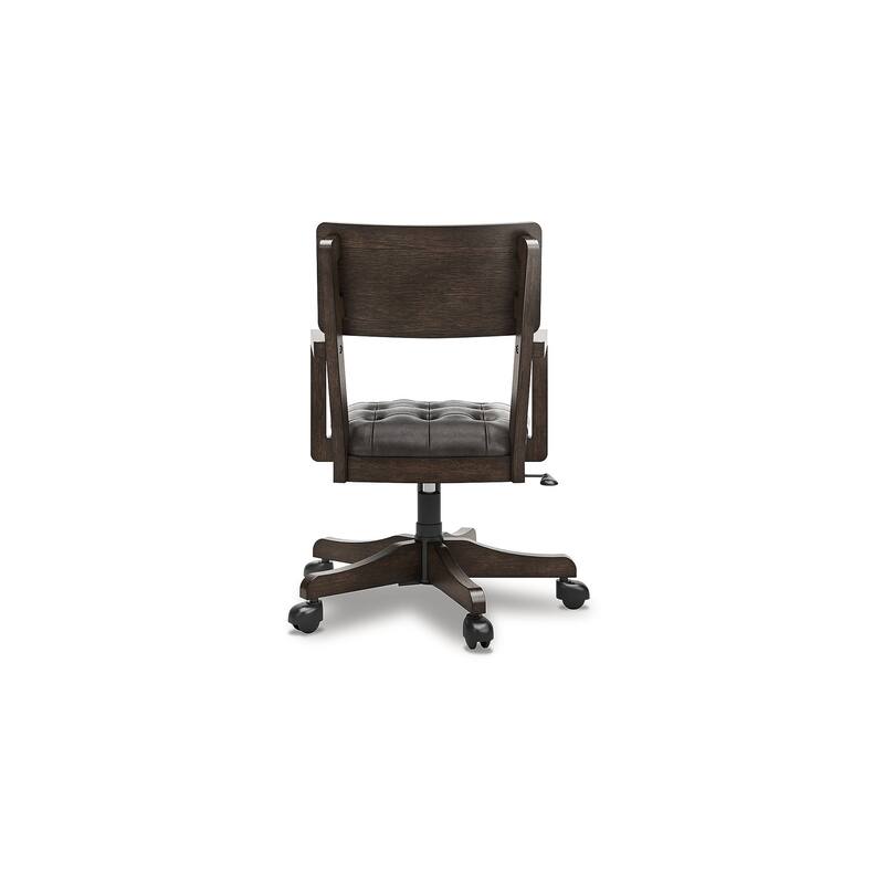 Signature Design by Ashley Breckington Brown Home Office Desk Chair - 28.75" W x 28.75" D x 38" H