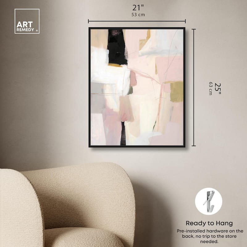 Pistachio Pink I Canvas by Art Remedy